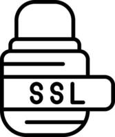 Ssl Line Icon vector