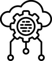 Cloud Line Icon vector