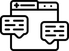Chat Line Icon vector