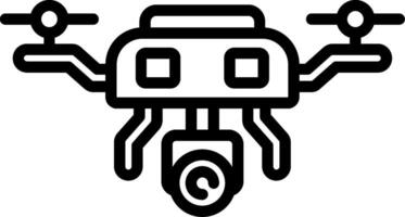 Drone Line Icon vector