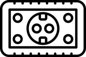 Socket Line Icon vector