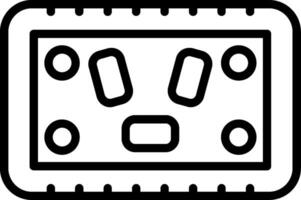 Socket Line Icon vector