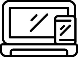 Device Line Icon vector