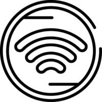 Wifi Line Icon vector