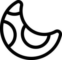 Moon Line Icon vector