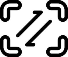 Expand Line Icon vector