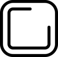 Square Line Icon vector