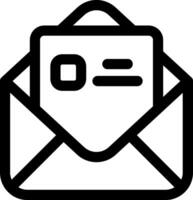 Envelope-Open Line Icon vector