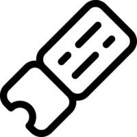 Ticket Line Icon vector