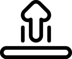 Upload Line Icon vector