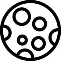Moon Line Icon vector