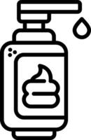 Shaving Cream Line Icon vector