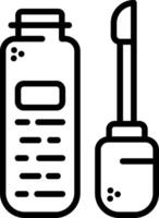 Concealer Line Icon vector