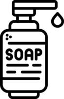 Liquid Soap Line Icon vector