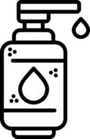 Lotion Line Icon vector