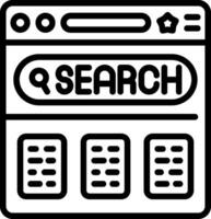 Search Bar Line Icon vector