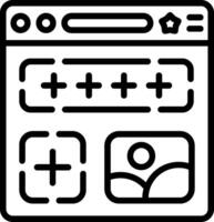 Add Image Line Icon vector