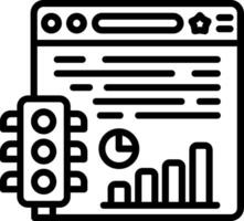 Web Browser Line Icon vector