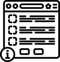 Terms And Conditions Line Icon vector