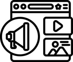 Content Line Icon vector