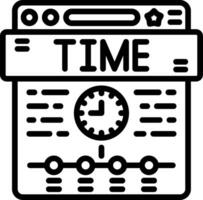 Timeline Line Icon vector
