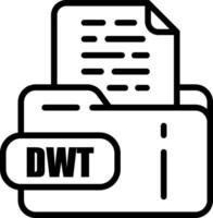 DWT File Icon vector