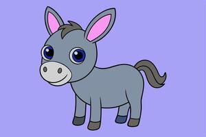 Delightful Donkey Graphics for Unique Design Projects Ideal for Logos, Illustrations, and High-Quality Branding vector