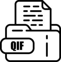 QIF File Icon vector