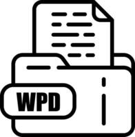 WPD File Icon vector