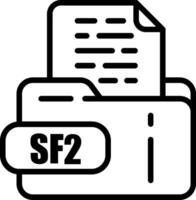 SF2 File Icon vector