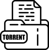 TORRENT File Icon vector