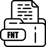 FNT File Icon vector
