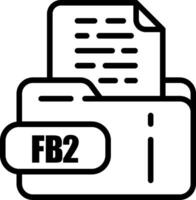 FB2 File Icon vector
