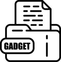 GADGET File Icon vector