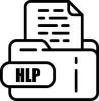 HLP File Icon vector