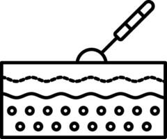 Wart Line Icon vector