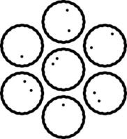 Staphylococcus Line Icon vector