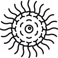 Varicella Line Icon vector