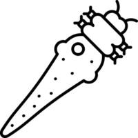 Demodex Line Icon vector