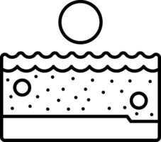 Plankton Line Icon vector