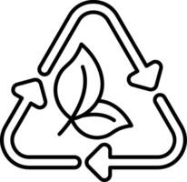 Recycle Line Icon vector
