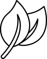 Leafs Line Icon vector