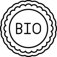 Bio Line Icon vector
