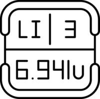 Lithium Periodic Table Element vector
