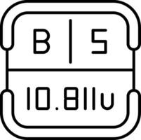 Boron Periodic Table Element vector