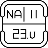 Sodium Periodic Table Element vector