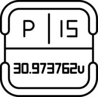 Phosphorus Periodic Table Element vector