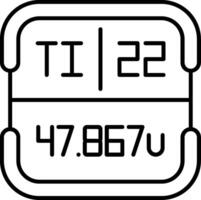 Titanium Periodic Table Element vector