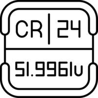 Chromium Periodic Table Element vector