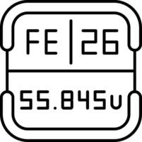 Iron Periodic Table Element vector
